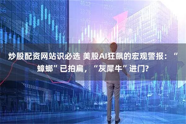 炒股配资网站识必选 美股AI狂飙的宏观警报：“蟑螂”已拍扁，“灰犀牛”进门?